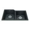 Granite Series 30.69-In Lr X 19.69-In Fb Undermount Double Bowl Granite Kitchen Sink In Slate Grey