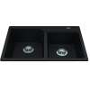 Granite Series 30.69-In Lr X 19.69-In Fb X 8.63-In Dp Drop In Double Bowl Granite Kitchen Sink, Mgcm2031-9Esn