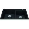 Granite Series 33.88-In Lr X 19.69-In Fb X 9.06-In Dp Drop In Double Bowl Granite Kitchen Sink, Mgcm2034-9Mbkn