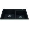 Granite Series 33.88-In Lr X 19.69-In Fb X 9.06-In Dp Drop In Double Bowl Granite Kitchen Sink, Mgcm2034-9Onn