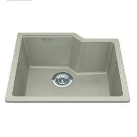 Granite Series 22.06-In Lr X 19.69-In Fb Undermount Single Bowl Granite Kitchen Sink