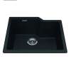 Granite Series 22.06-In Lr X 19.69-In Fb Undermount Single Bowl Granite Kitchen Sink In Onyx