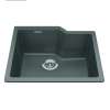 Granite Series 22.06-In Lr X 19.69-In Fb Undermount Single Bowl Granite Kitchen Sink In Stone Grey