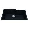 Granite Series 30.69-In Lr X 19.69-In Fb Undermount Single Bowl Granite Kitchen Sink In Matte Black
