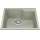 Granite Series 22.06-In Lr X 19.69-In Fb X 9.06-In Dp Drop In Single Bowl Granite Kitchen Sink, Mgsm2022-9Chan
