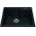 Granite Series 22.06-In Lr X 19.69-In Fb X 9.06-In Dp Drop In Single Bowl Granite Kitchen Sink, Mgsm2022-9Onn