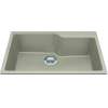 Granite Series 30.7-In Lr X 19.69-In Fb X 9.06-In Dp Drop In Single Bowl Granite Kitchen Sink, Mgsm2031-9Chan