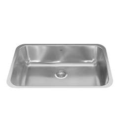 Reginox 29.75-In Lr X 18.75-In Fb X 8.5-In Dp Undermount Single Bowl Stainless Steel Kitchen Sink, Ns1930U-9N
