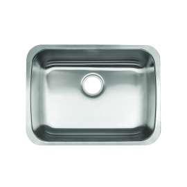 Reginox 24.75-In Lr X 18.75-In Fb X 5.5-In Dp Undermount Single Bowl Stainless Steel Ada Kitchen Sink
