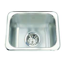 Kindred Utility Collection13.63-In Lr X 11.25-In Fb Drop In Single Bowl Stainless Steel Hospitality Sink