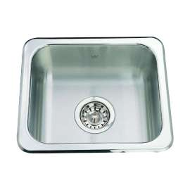 Kindred Utility Collection15.13-In Lr X 13.13-In Fb Drop In Single Bowl Stainless Steel Hospitality Sink