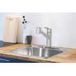 Steel Queen 20-In Lr X 20.5-In Fb Drop In Single Bowl 1-Hole Stainless Steel Kitchen Sink