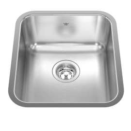 Steel Queen 15.75-In Lr X 17.75-In Fb Undermount Single Bowl Stainless Steel Hospitality Sink