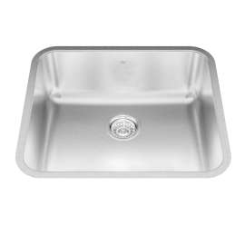 Steel Queen 21.75-In Lr X 18.75-In Fb Undermount Single Bowl Stainless Steel Kitchen Sink
