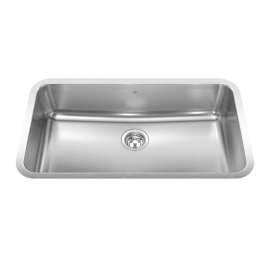 Steel Queen 32.75-In Lr X 18.75-In Fb Undermount Single Bowl Stainless Steel Kitchen Sink