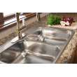 Reginox 31.25-In Lr X 20.5-In Fb Drop In Double Bowl 3-Hole Stainless Steel Kitchen Sink