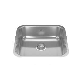 Reginox 19.75-In Lr X 17.75-In Fb Undermount Single Bowl Stainless Steel Kitchen Sink