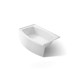 60" x 32" alcove bath, left drain
