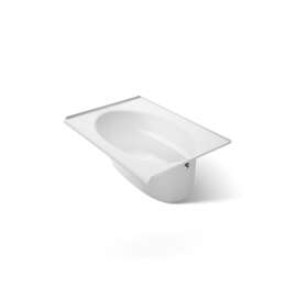 60" x 42" alcove bath, right drain