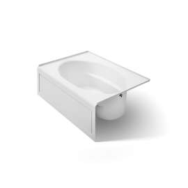 60" x 42" alcove bath, right drain