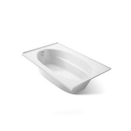 72" x 42" alcove bath, left drain