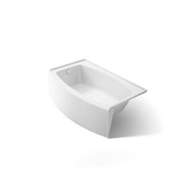 60" x 30" alcove bath, left drain