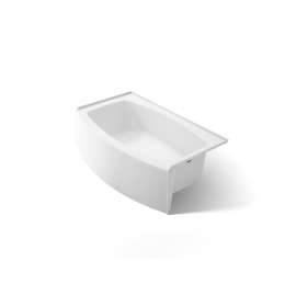 60" x 30" alcove bath, right drain