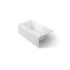 60" x 32" alcove Heated BubbleMassage(TM) air bath, left drain