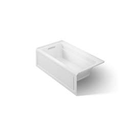 60" x 32" alcove Heated BubbleMassage(TM) air bath, left drain