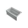 60" x 32" integral apron Heated BubbleMassage(TM) air bath with Bask(R) heated surface and left-hand drain