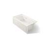 60" x 32" alcove whirlpool bath with Bask(R) heated surface, right drain