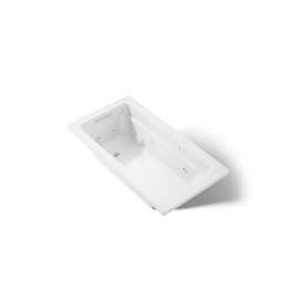 60" x 32" drop-in whirlpool bath with and Bask(R) heated surface