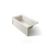 60" x 32" alcove bath with Bask(R) heated surface, left drain