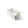 60" x 32" alcove bath, right drain