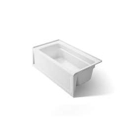 60" x 32" alcove bath with Bask(R) heated surface, right drain