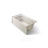 60" x 32" alcove bath with Bask(R) heated surface, right drain