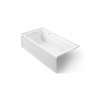 72" x 36" alcove Heated BubbleMassage(TM) air bath with Bask(R) heated surface, left drain