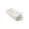 72" x 36" alcove Heated BubbleMassage(TM) air bath with Bask(R) heated surface, right drain