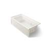 72" x 36" alcove whirlpool bath, right drain