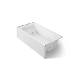 72" x 36" alcove whirlpool bath, right drain