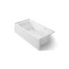 72" x 36" alcove whirlpool bath with Bask(R) heated surface, right drain