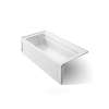 72" x 36" alcove bath, left drain