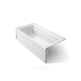 72" x 36" alcove bath with Bask(R) heated surface, left drain