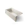 72" x 36" alcove bath with Bask(R) heated surface, left drain