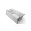72" x 36" alcove bath with Bask(R) heated surface, alcove, right drain