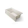 72" x 36" alcove bath with Bask(R) heated surface, alcove, right drain
