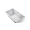 72" x 42" drop-in bath with Bask(R) heated surface