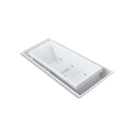 104" x 41" drop-in Effervescence bath with chromatherapy and center drain
