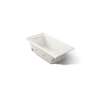 60" x 30" drop-in/alcove heated whirlpool bath, left drain