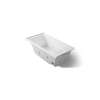 60" x 30" drop-in/alcove heated whirlpool bath, right drain